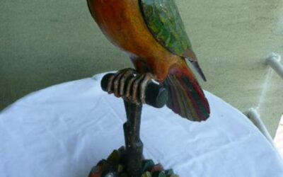 Dřevěný papoušek
